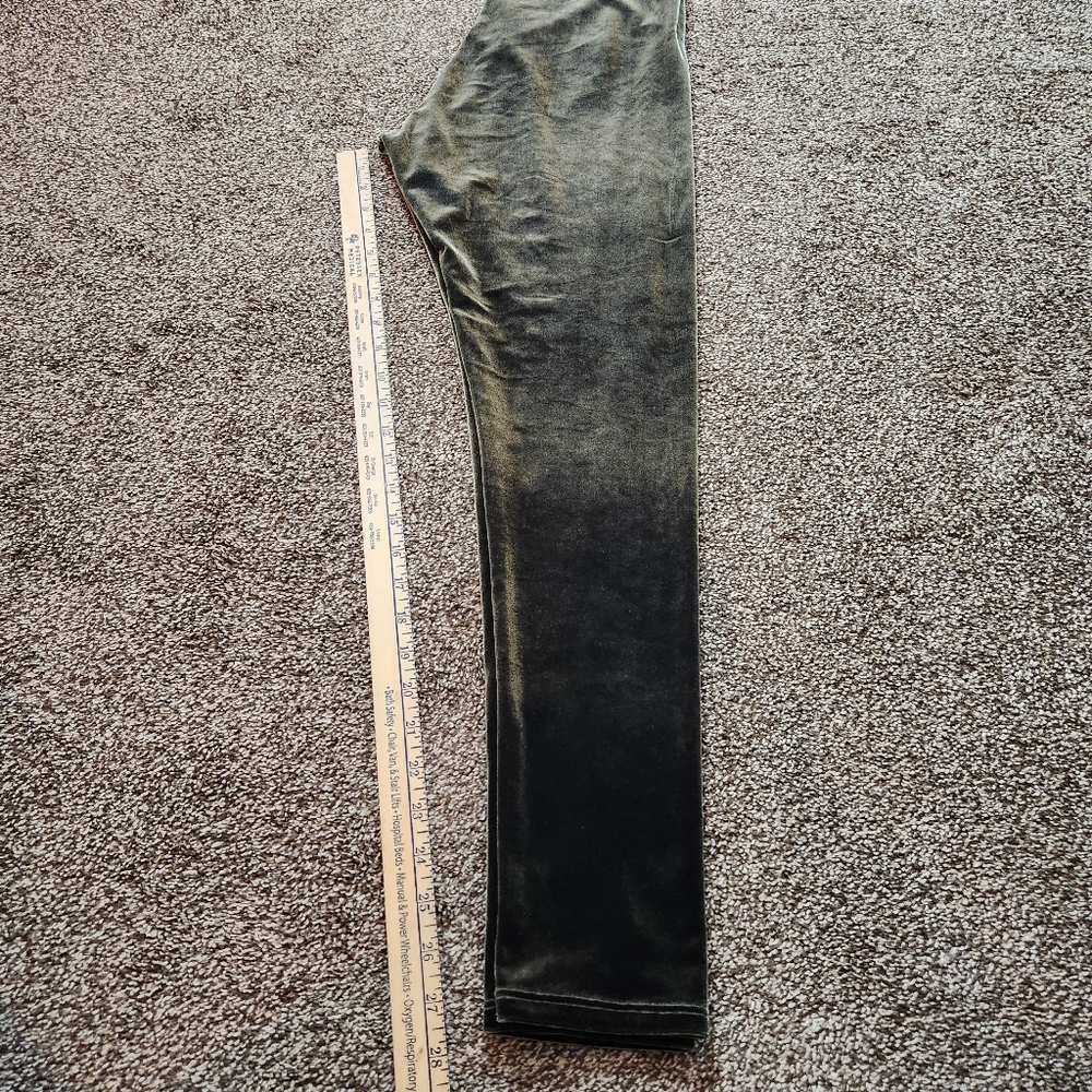 Commando Control Velvet Perfect Control Slimming Leggings In Dark Olive Size XL - Picture 7 of 7